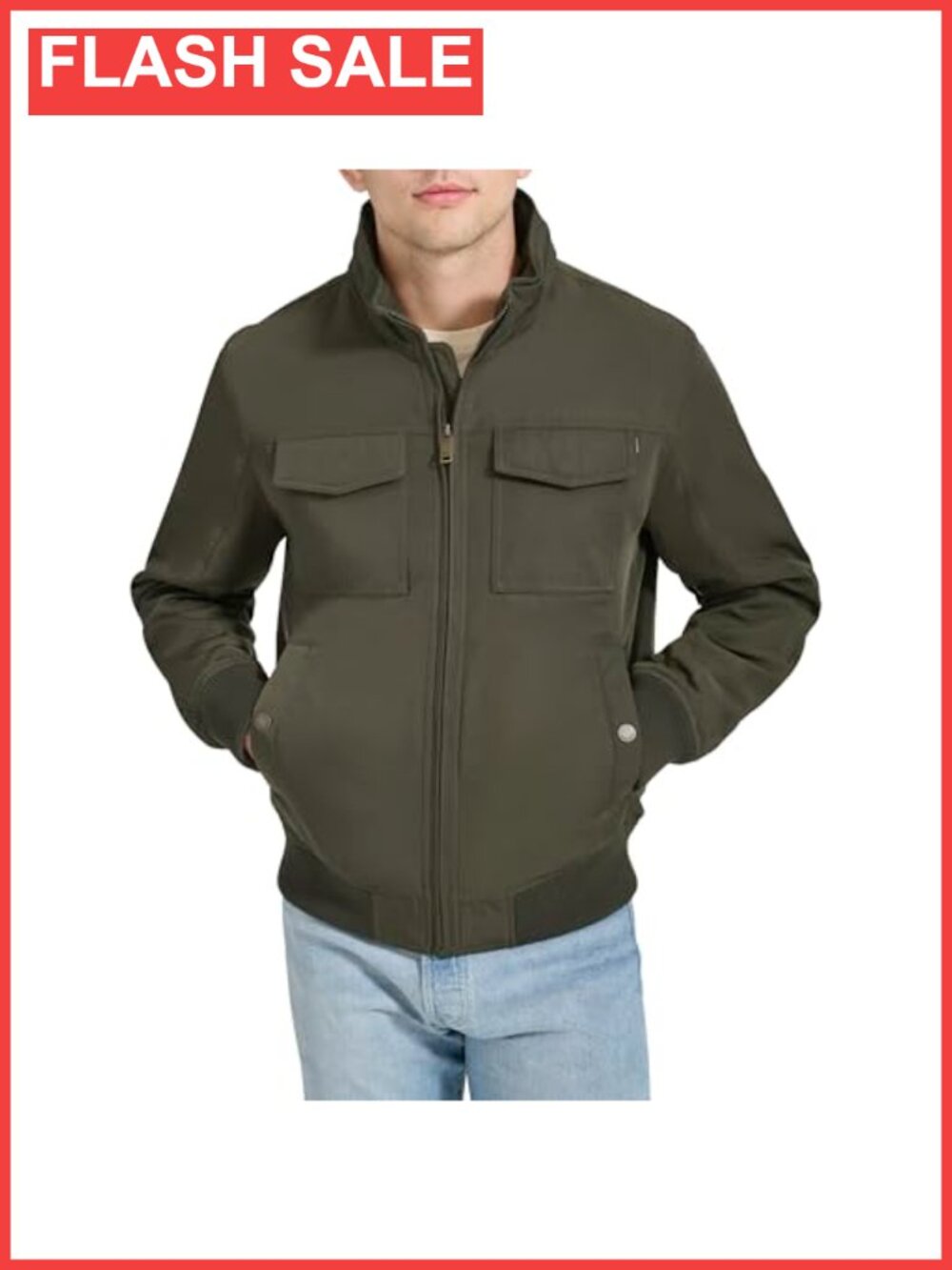 Quilted Lined Flight Bomber Jacket Coat Water Resistant Insulated
